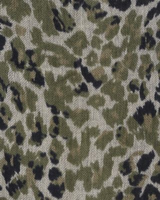 Gerard Darel Silia Leopard Print Wool & Cashmere Scarf