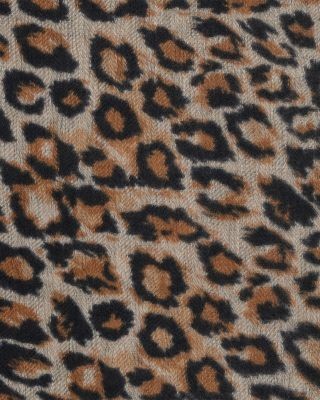Gerard Darel Silia Leopard Print Wool & Cashmere Scarf