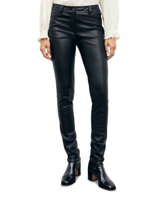 Gerard Darel Muse Leather Straight Pants
