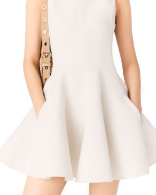 Maje Flared Tweed Dress