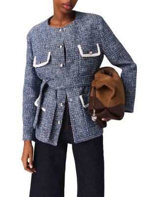 Maje Four Pocket Tweed Jacket