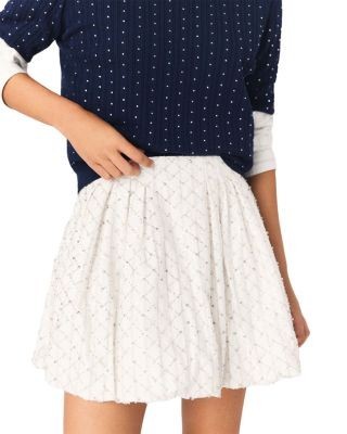 Maje Jiraya Beaded Bubble Skirt