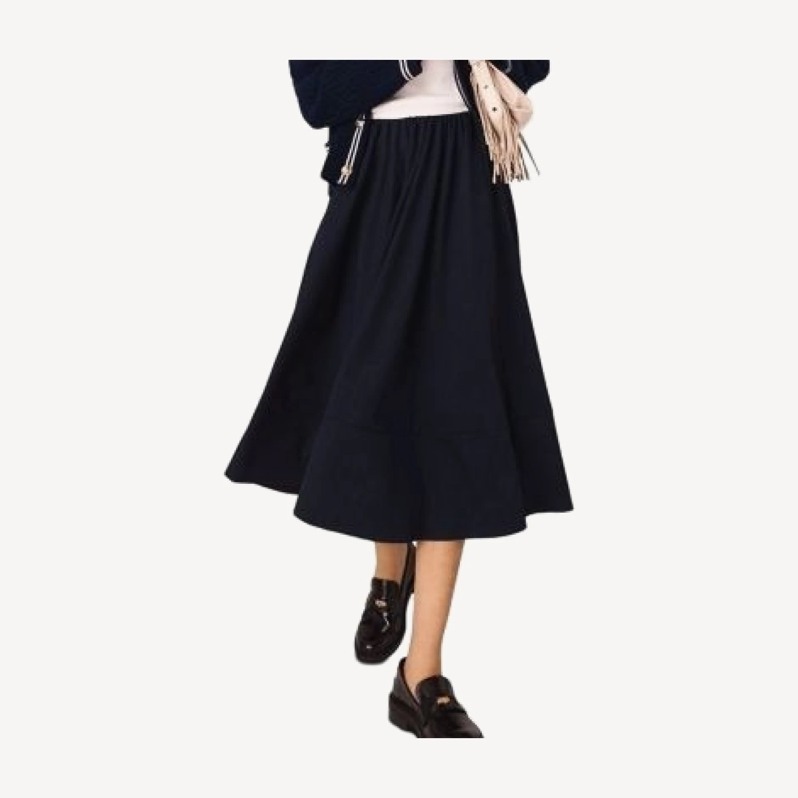 Maje Jissila Tailored Midi Skirt