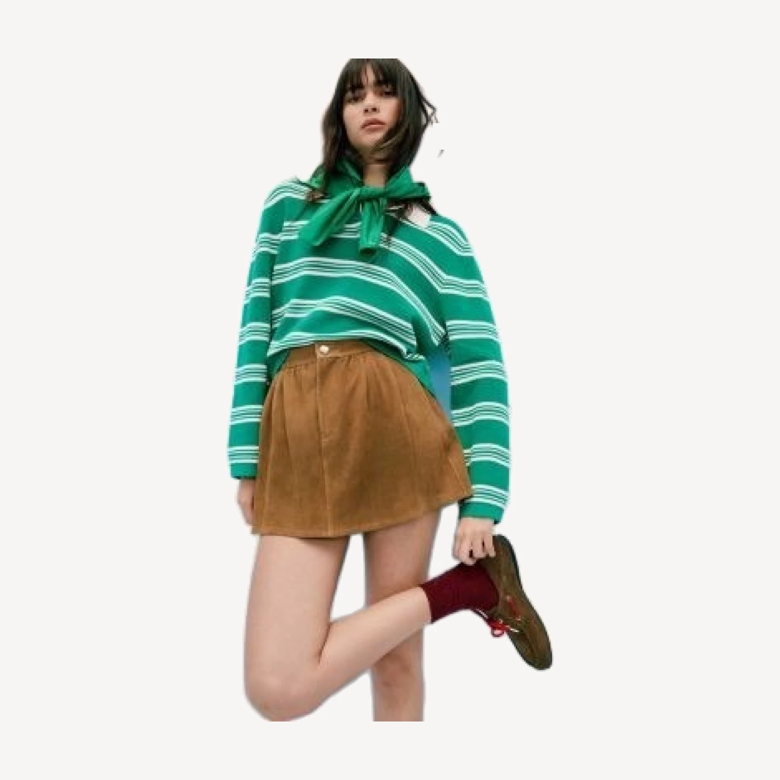 Maje Short Suede Skirt