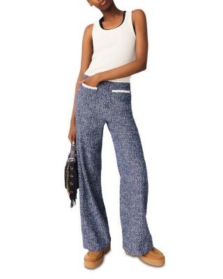 Maje Marled Tweed Pants