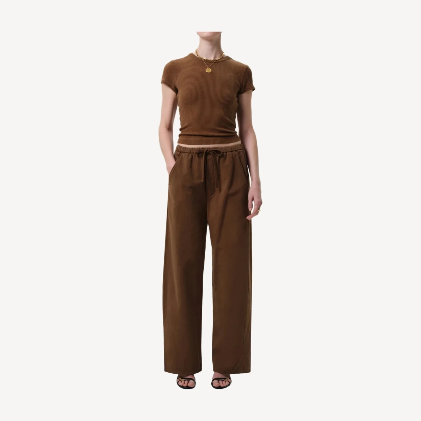Aurora Italian Fine Twill Pull On in Bronze