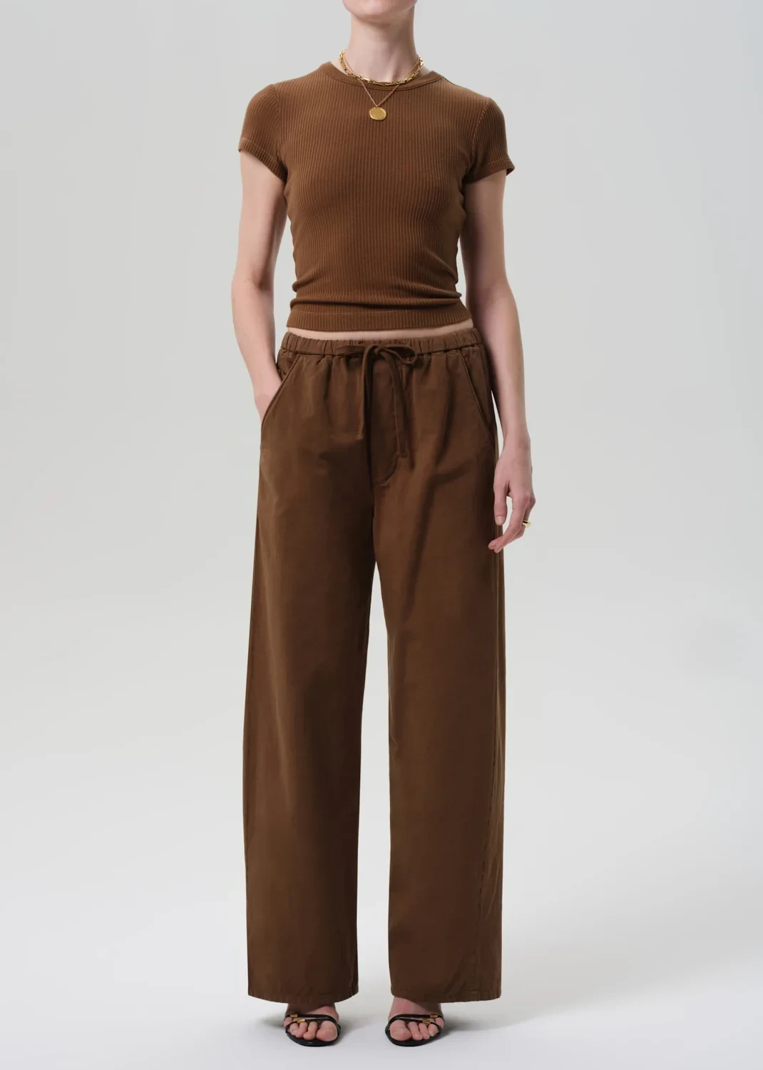Aurora Italian Fine Twill Pull On in Bronze