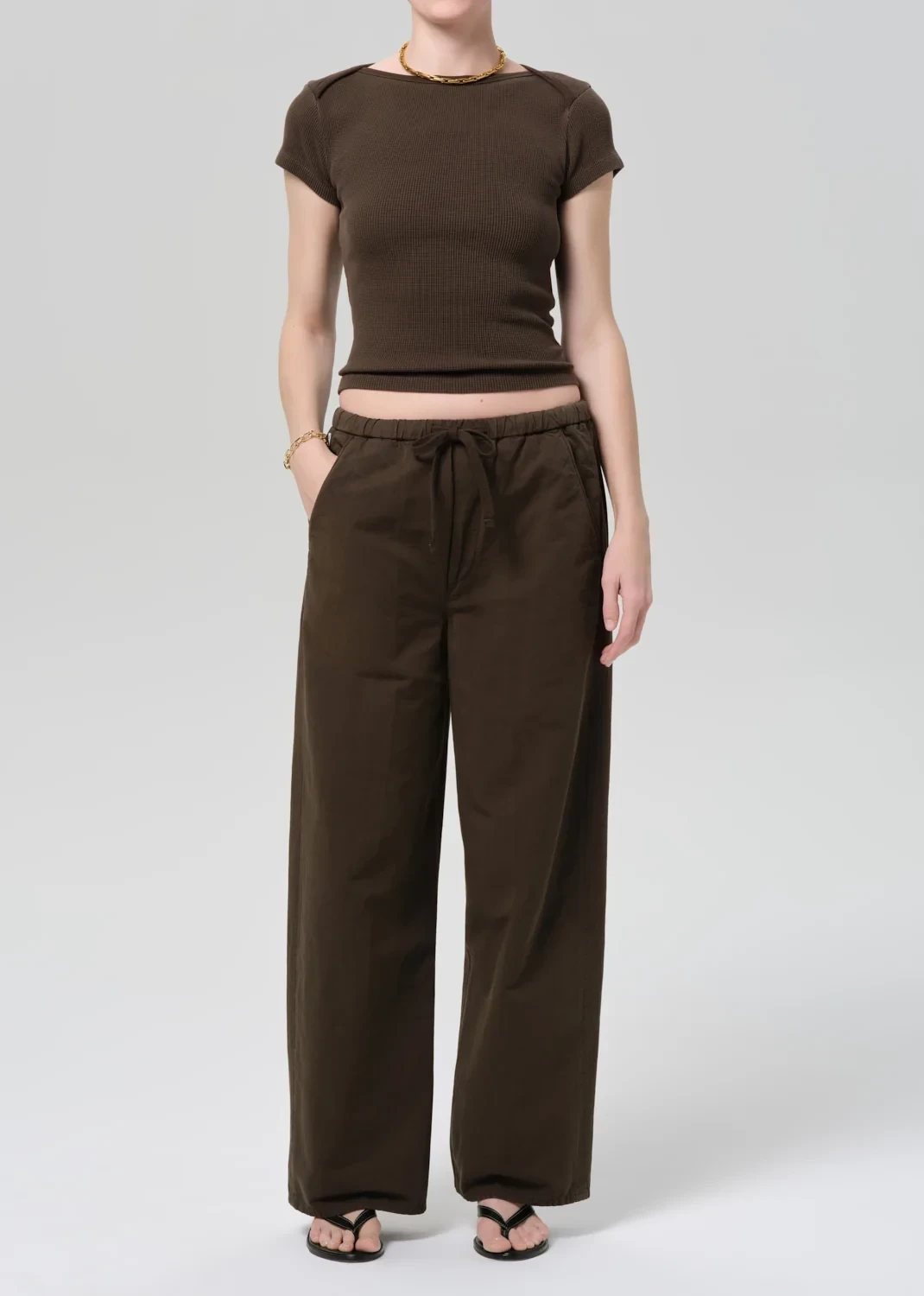 Aurora Italian Fine Twill Pull On in Moss