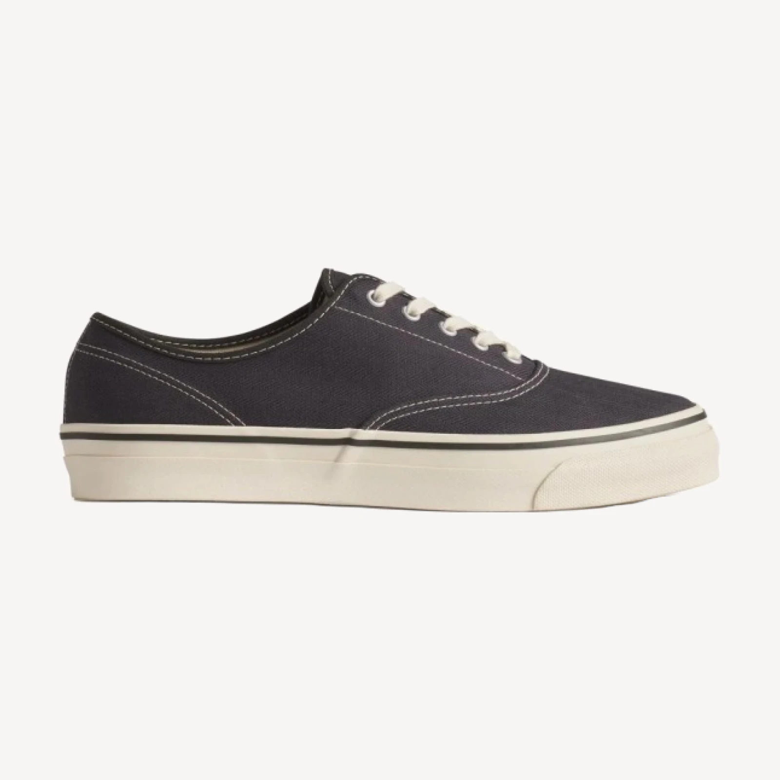 Vintage Navy Herringbone Moonstar Deck Shoe