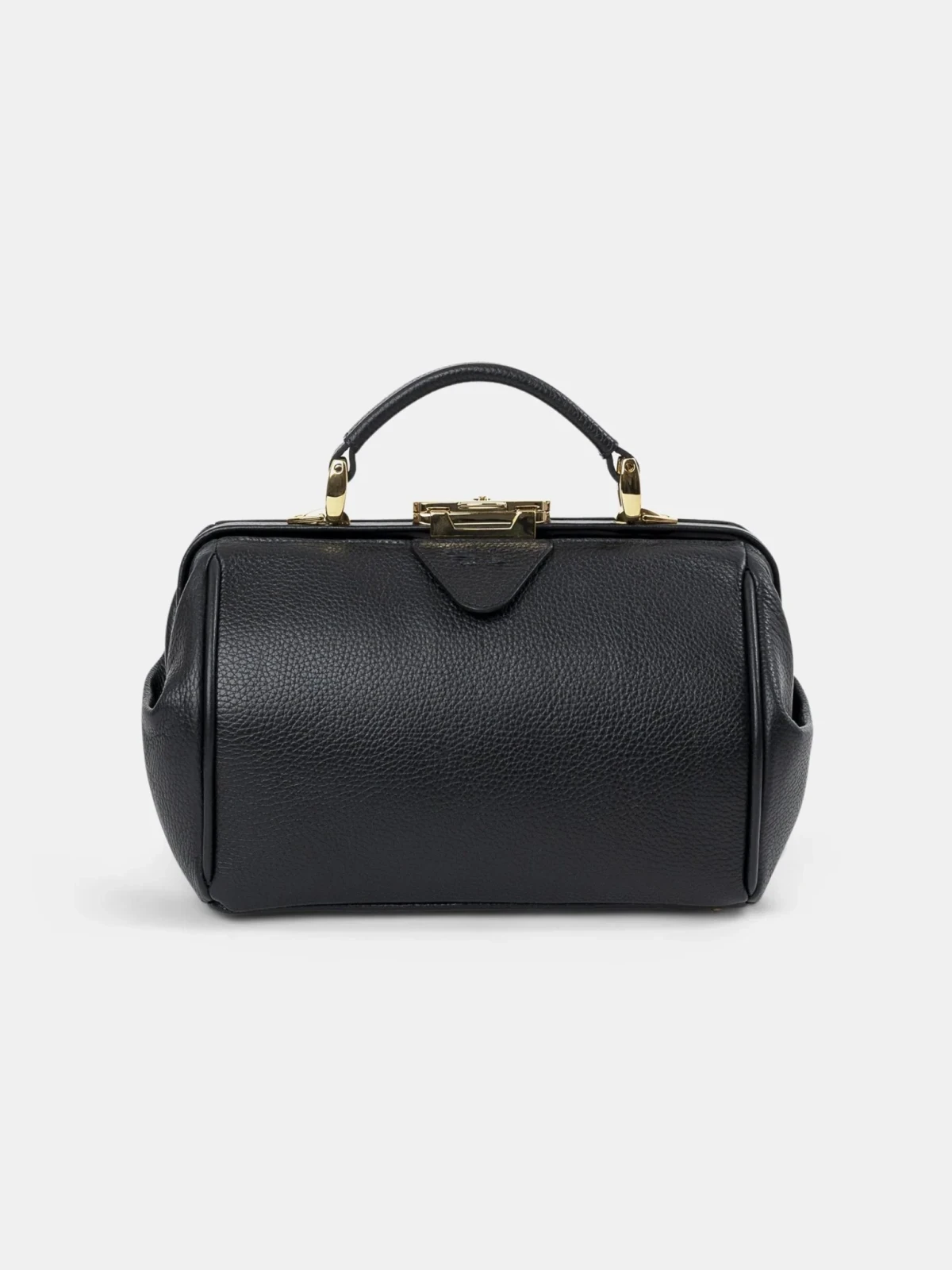 The Sophie - Midnight Black Calf Grain