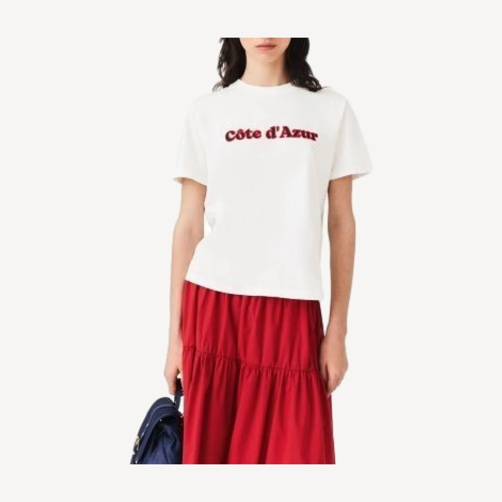 Maje Cote d'Azur Embroidered T Shirt