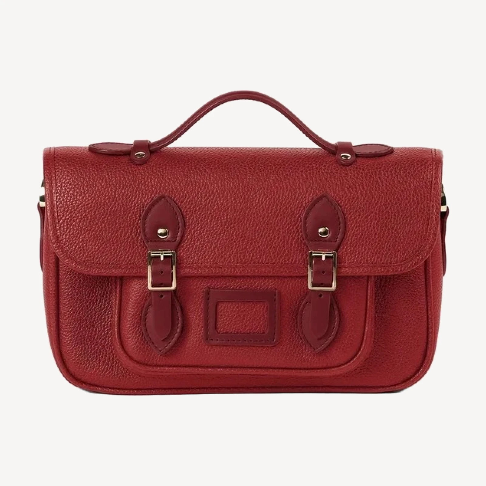 The Soft Satchel - Cherry Red