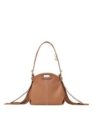 Maje Miss M Micro Stitched Leather Crossbody
