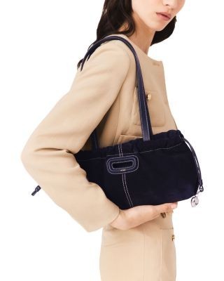 Maje Milpli Gazette Suede Tote