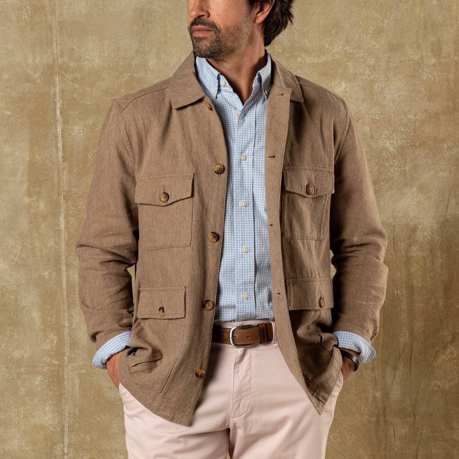 Rutledge Safari Jacket - Pinecrest Solid - Teak
