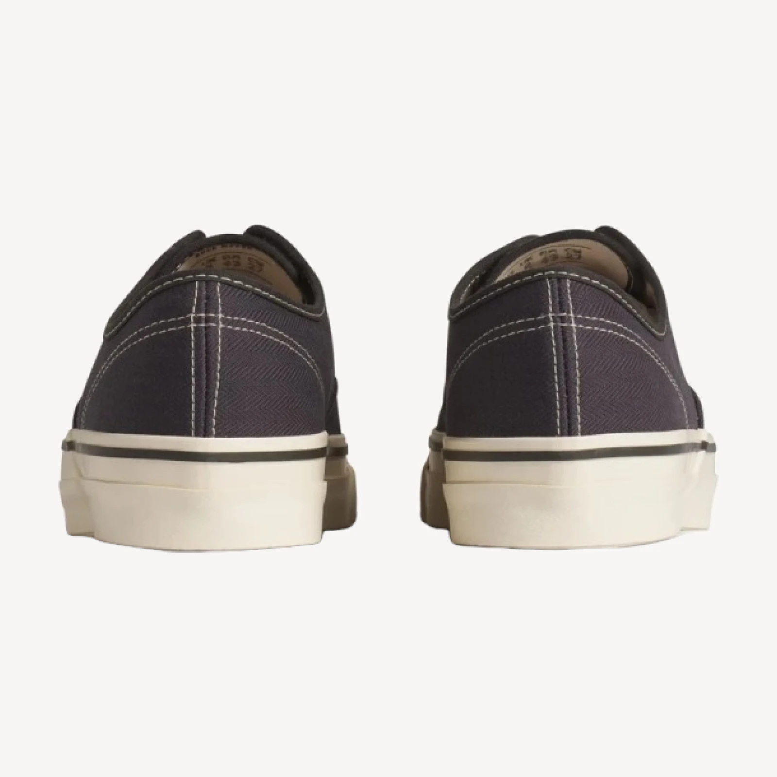 Vintage Navy Herringbone Moonstar Deck Shoe
