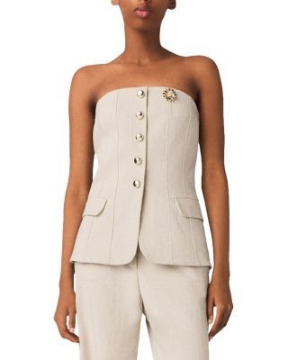 Maje Tailored Bustier Top