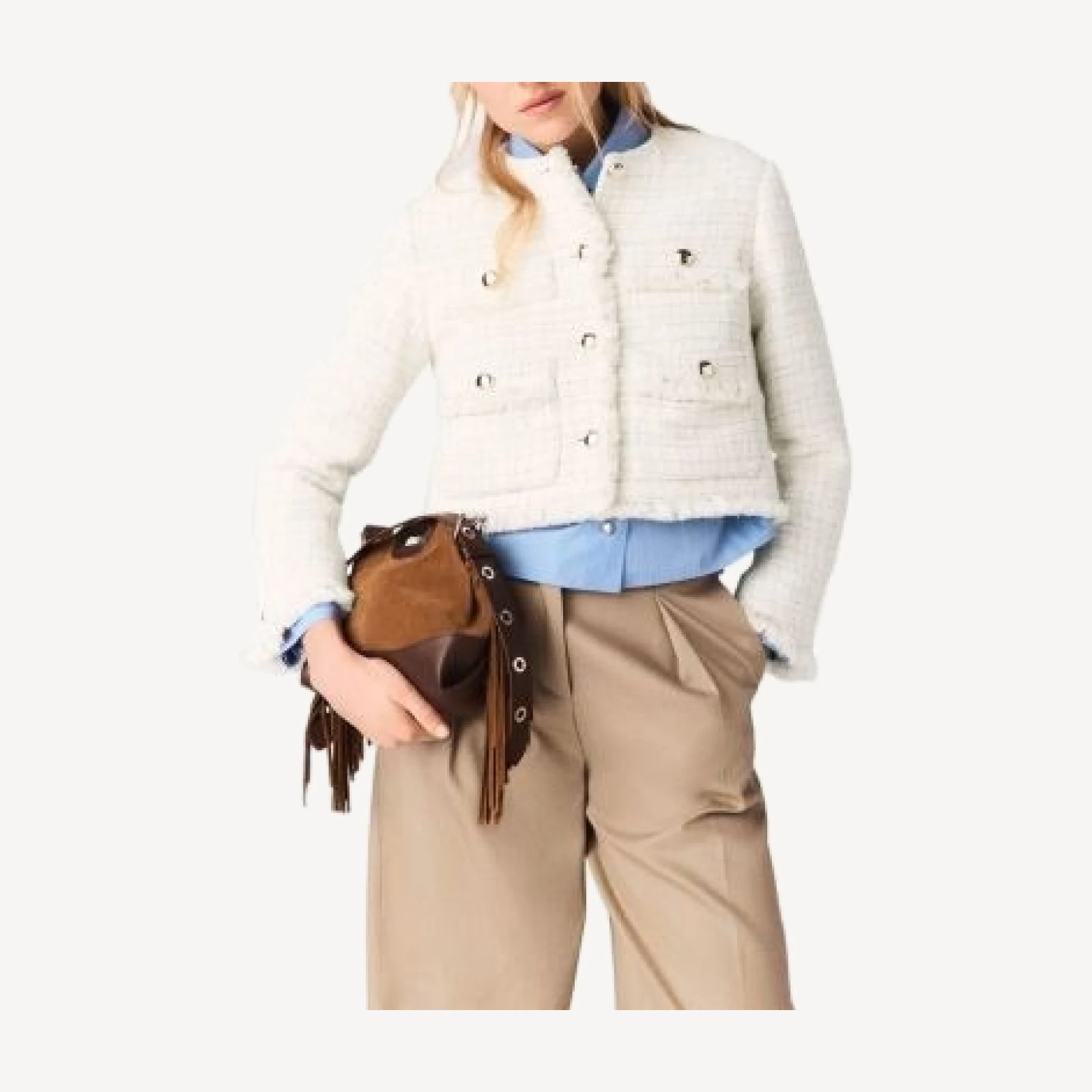 Maje Short Tweed Jacket