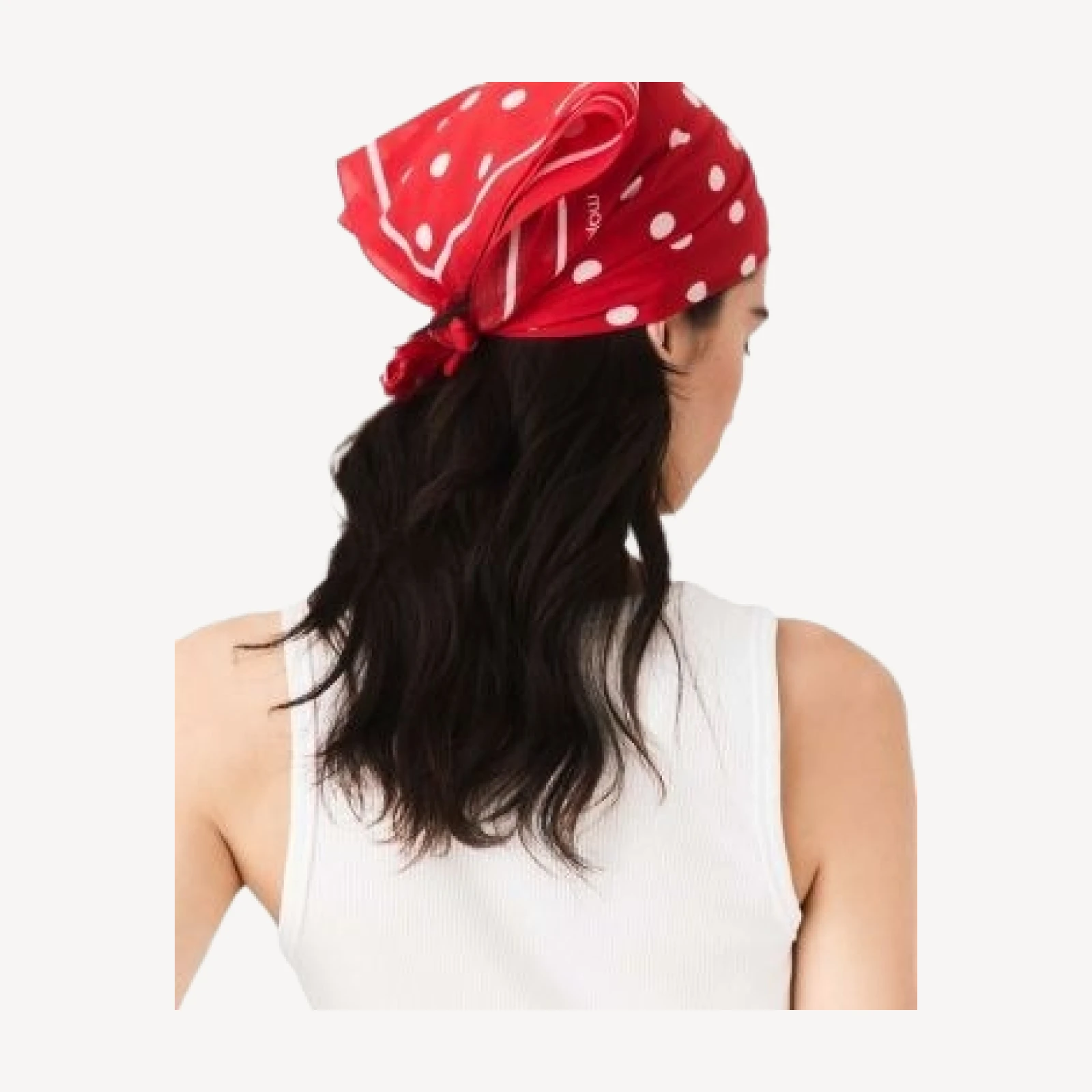 Maje Polka Dot Cotton Bandana