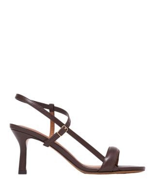 Maje Women's Strappy Leather High Heel Sandals