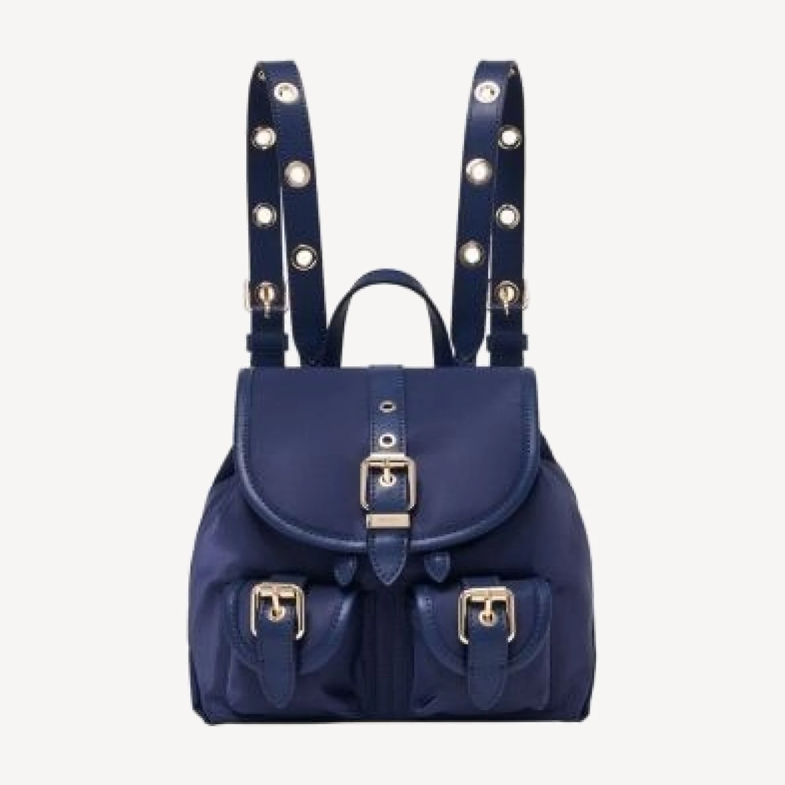 Maje Miss M Mini Nylon & Leather Backpack