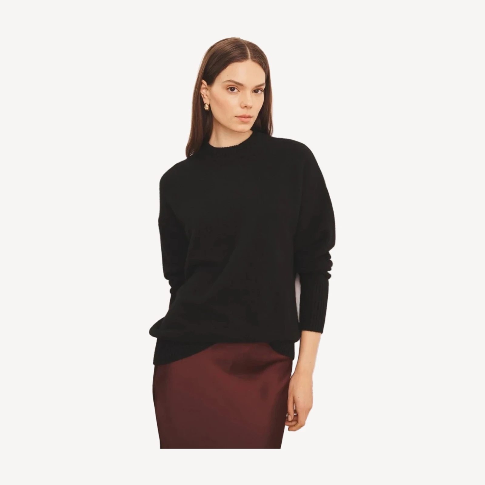 Luxe Cashmere Oversized Crewneck Sweater