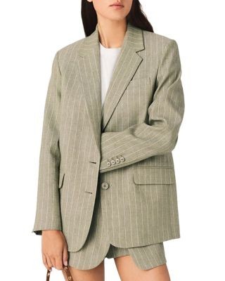 Maje Pinstriped Suit Jacket