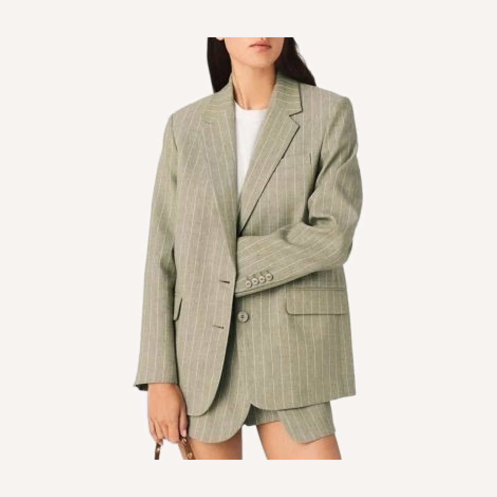 Maje Pinstriped Suit Jacket