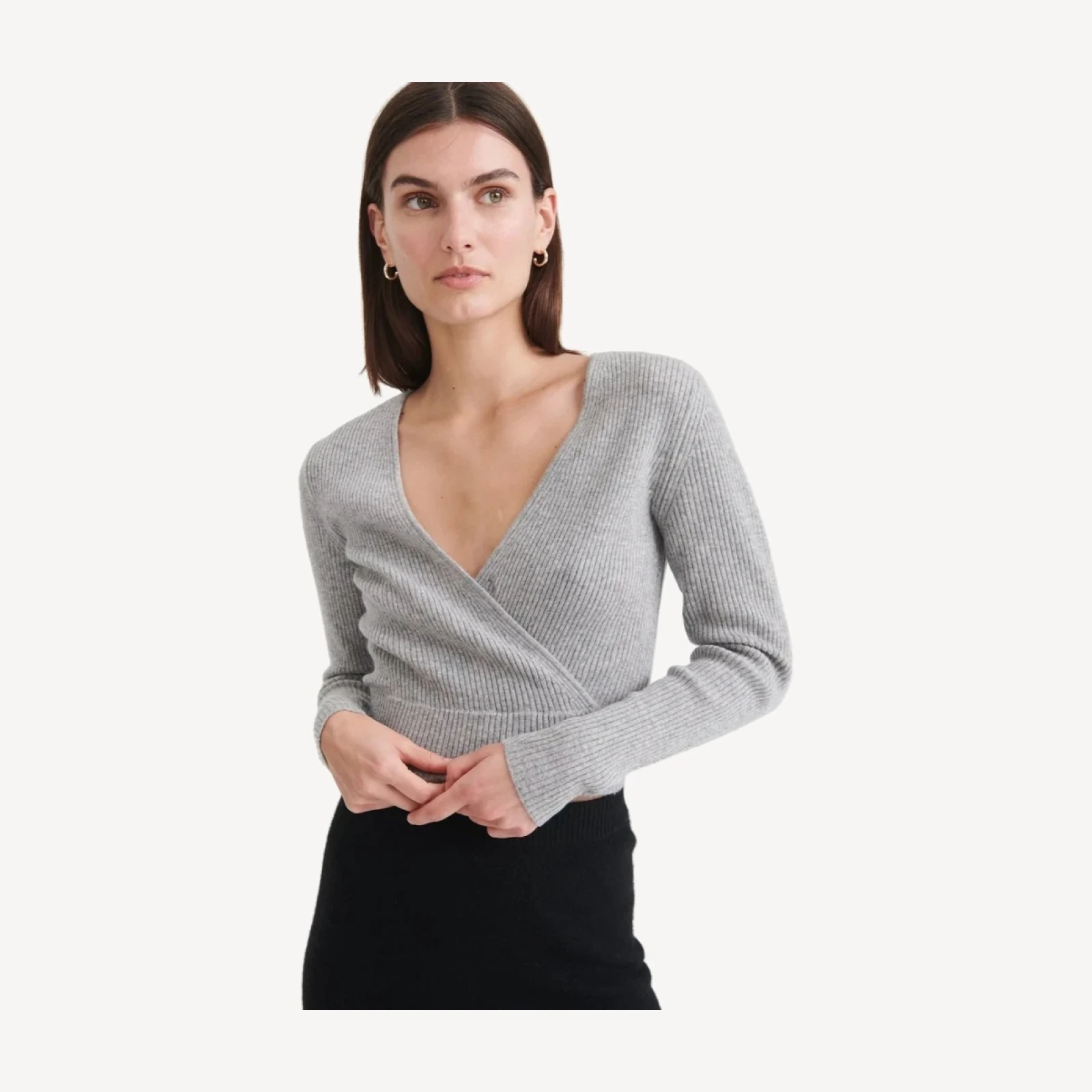 Signature Cashmere Crossover Sweater