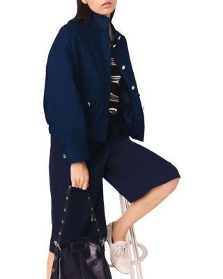 Maje Cotton Bomber Jacket