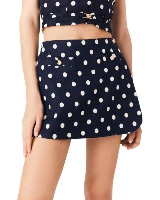 Maje Linen Blend Skort