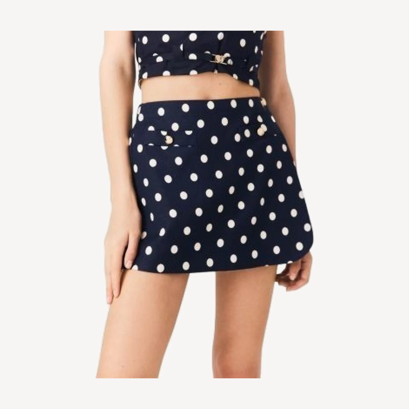 Maje Linen Blend Skort