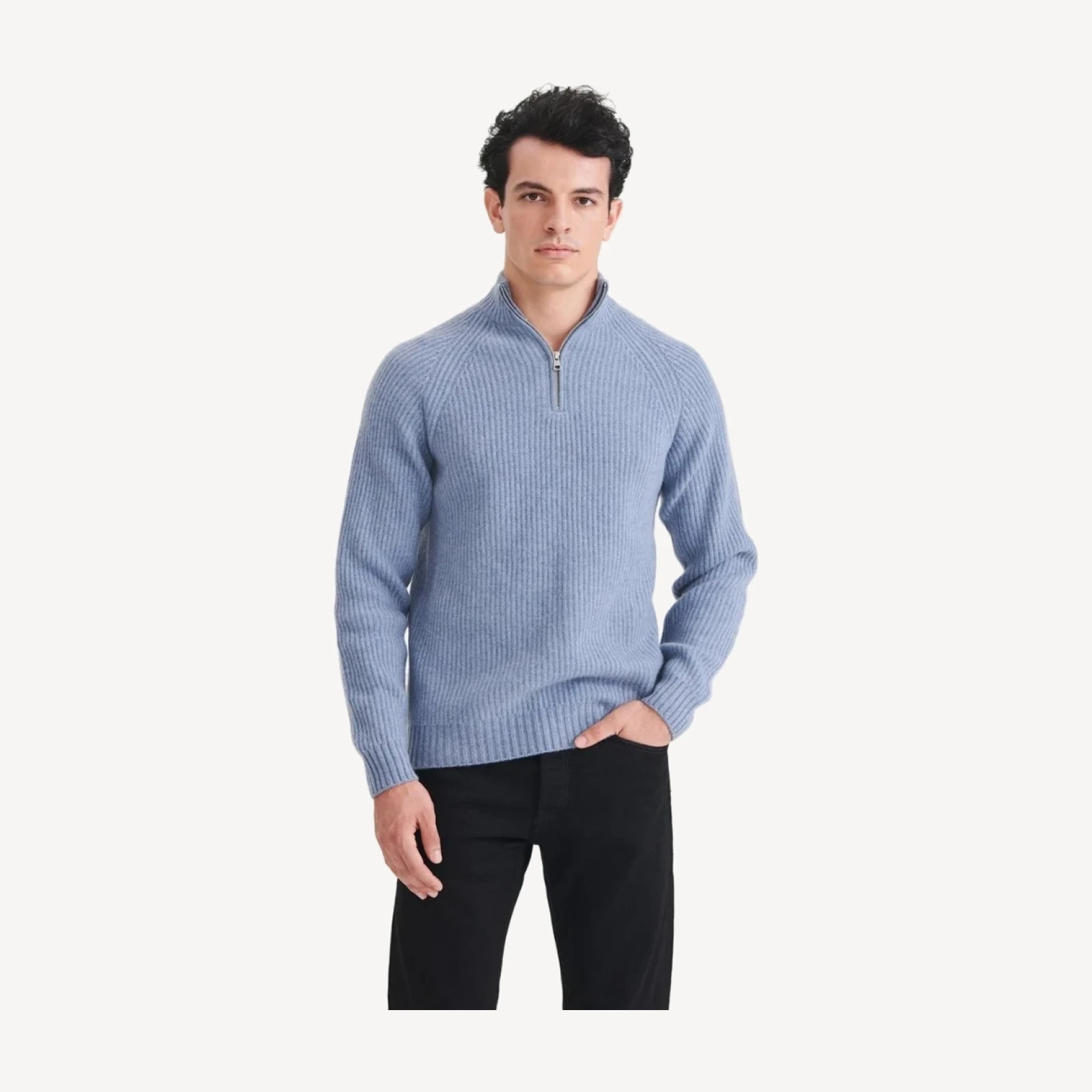 Luxe Cashmere Fisherman Quarter Zip