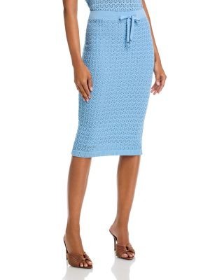 L'Agence Lacen Pointelle Knit Skirt