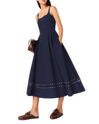 Maje Flared Midi Dress