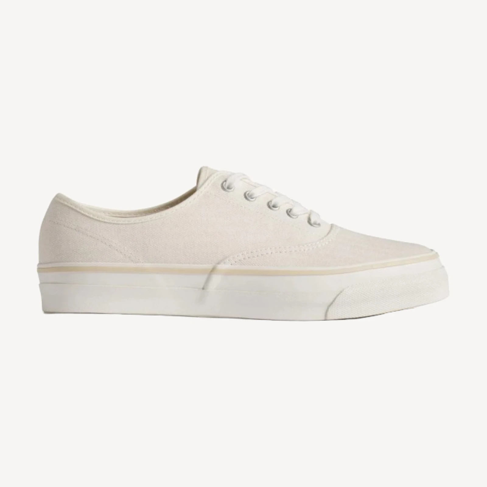 Seeded Natural Herringbone Moonstar Deck Shoe