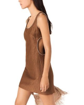 Maje Short Linen Blend Dress
