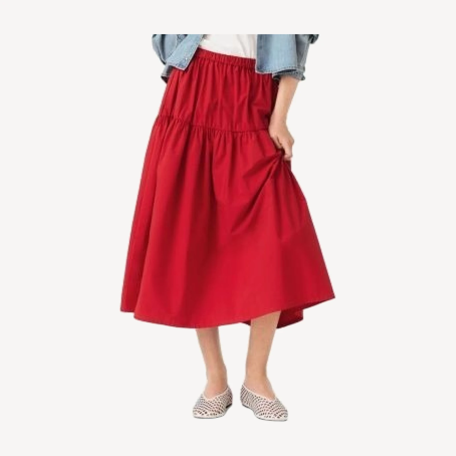 Maje Long Gathered Skirt