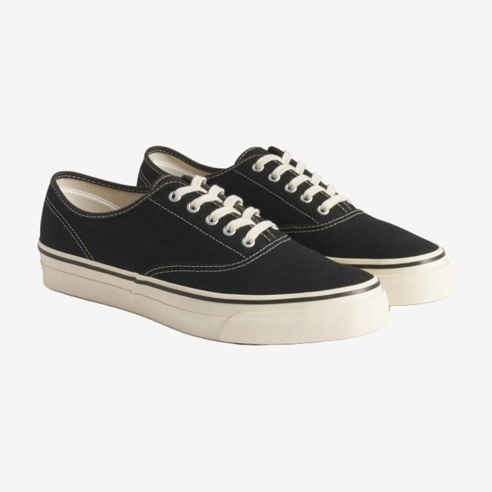 Black Herringbone Moonstar Deck Shoe