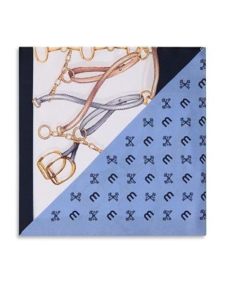 Maje Equestrian Motif Silk Scarf