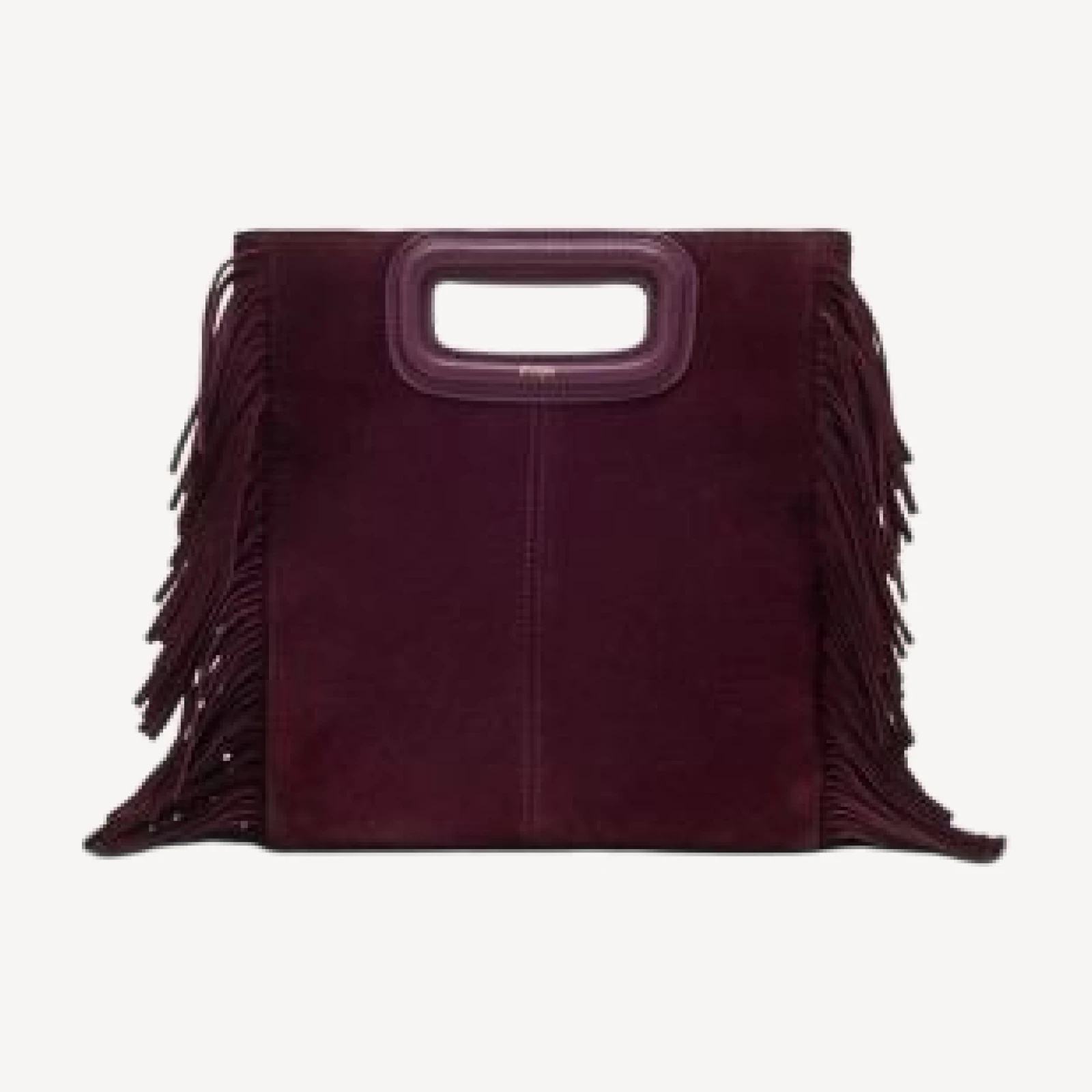 Maje M Fringed Suede Crossbody Bag
