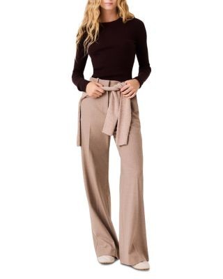 Maje Wool & Silk Round Neck Sweater