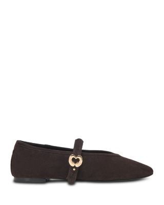 Maje Women's Suede Mary Jane Flats