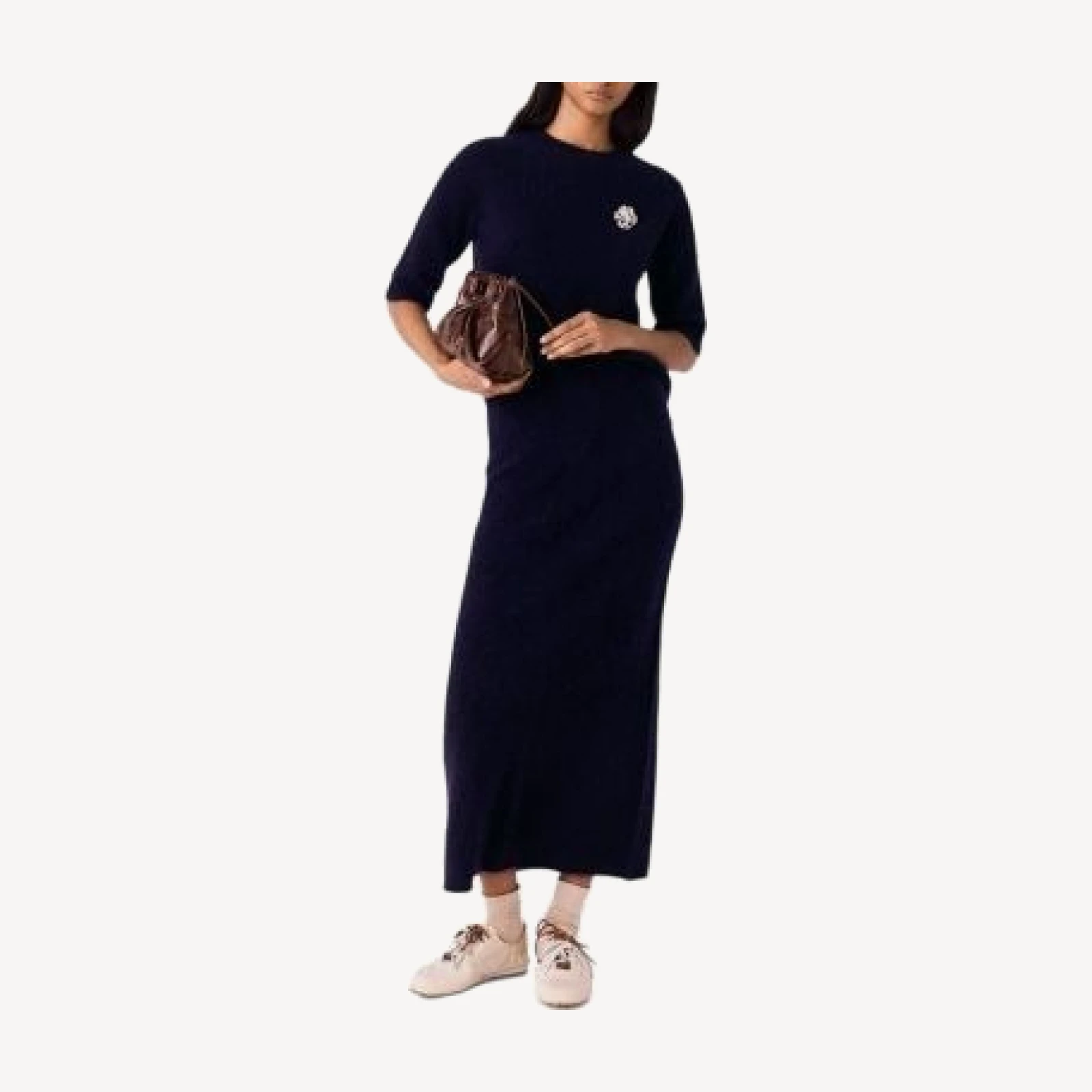 Maje Wool Midi Pencil Skirt