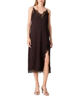 Maje Riotela Midi Slip Dress