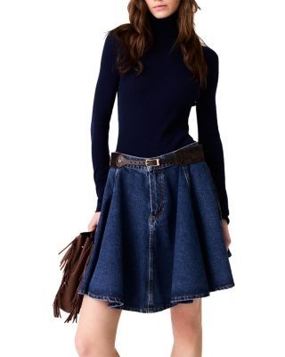 Maje Women's Suede & Leather Corset Belt