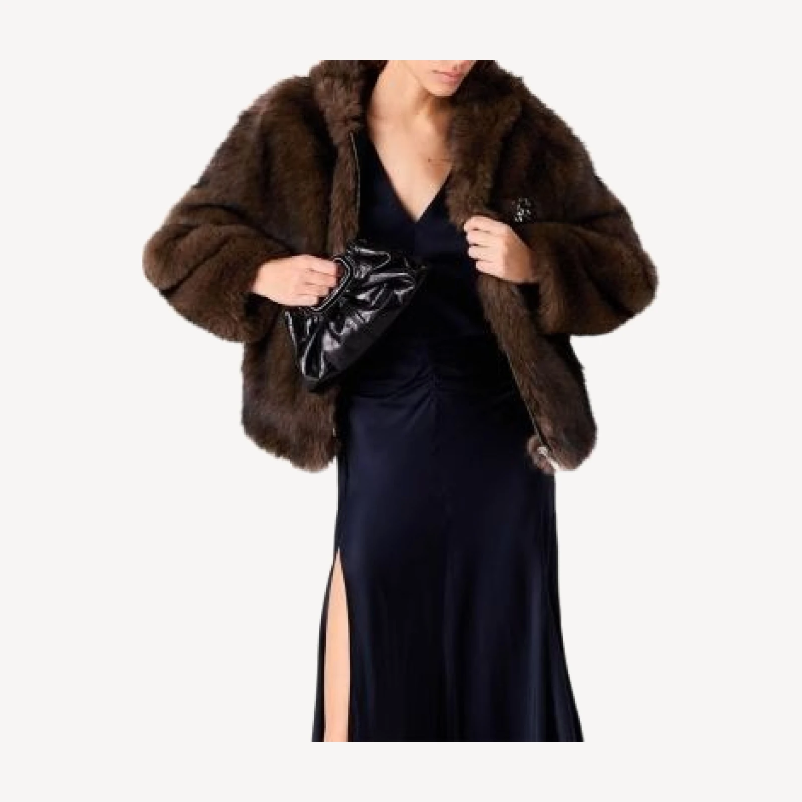 Maje Oversized Faux Fur Jacket
