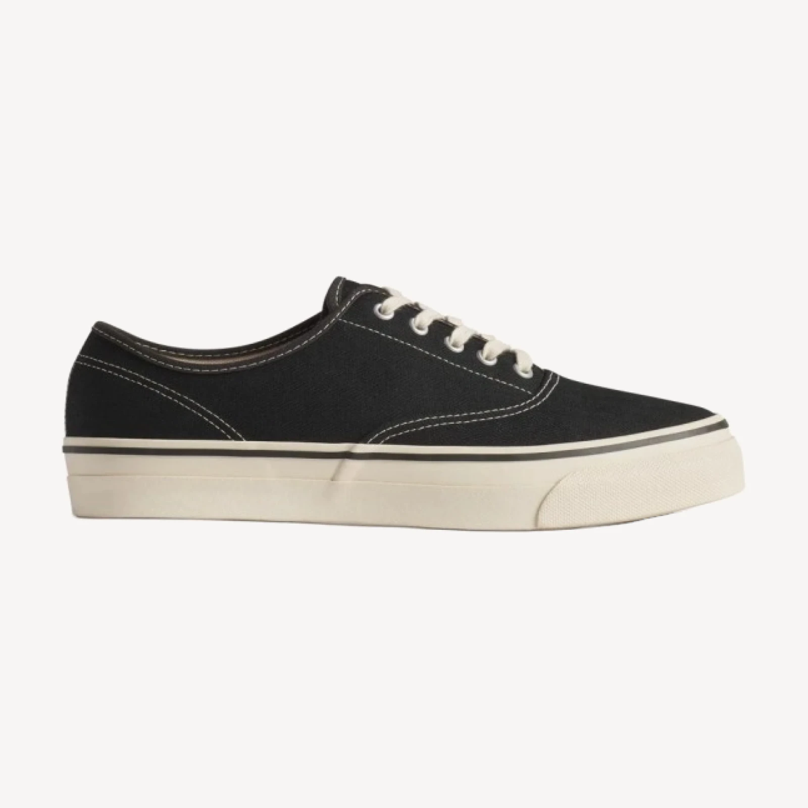 Black Herringbone Moonstar Deck Shoe