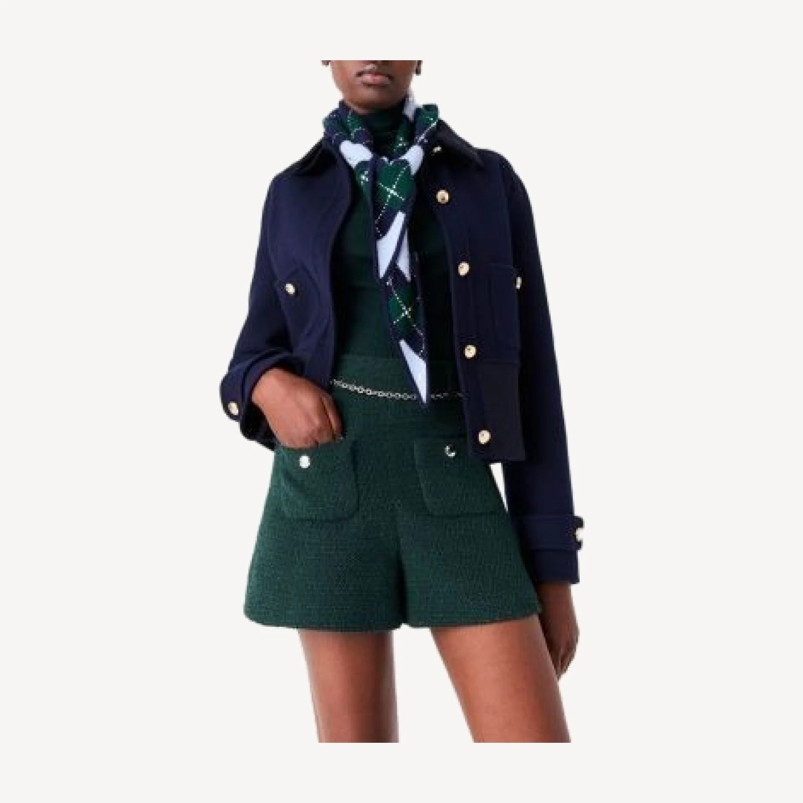 Maje Imande Tweed Shorts