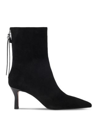 Maje Women's Suede Pointed Toe Ankle Boots